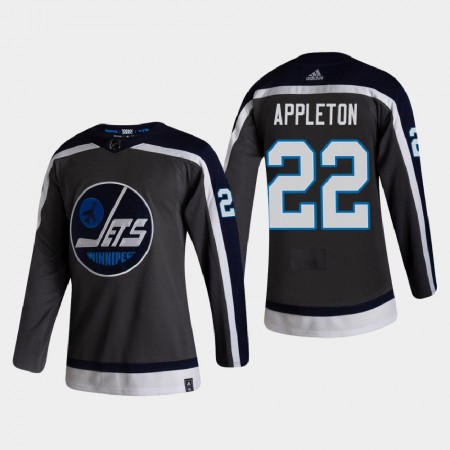 Camisola Winnipeg Jets Mason Appleton 22 2020-21 Reverse Retro Authentic - Homem